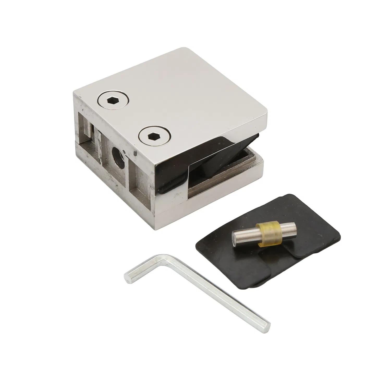 Stainless Steel Heavy Duty Square Glass Railing Clamp 45X45mm