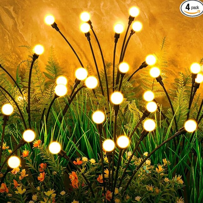 Outdoor Solar Garden Lights Firefly Garden Light for Outdoor Decorations
