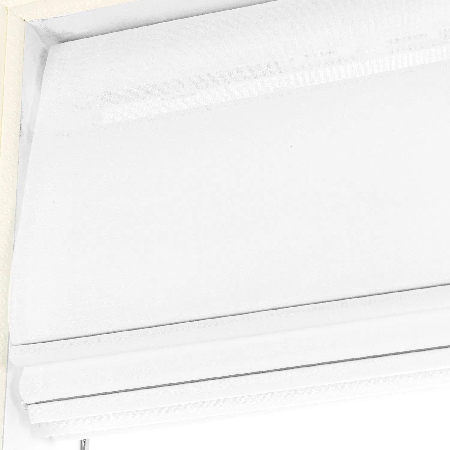 Professional Manual European Style Horizontal Blinds Modern Roman Blinds Built-in Installation for French Fabric Curtain