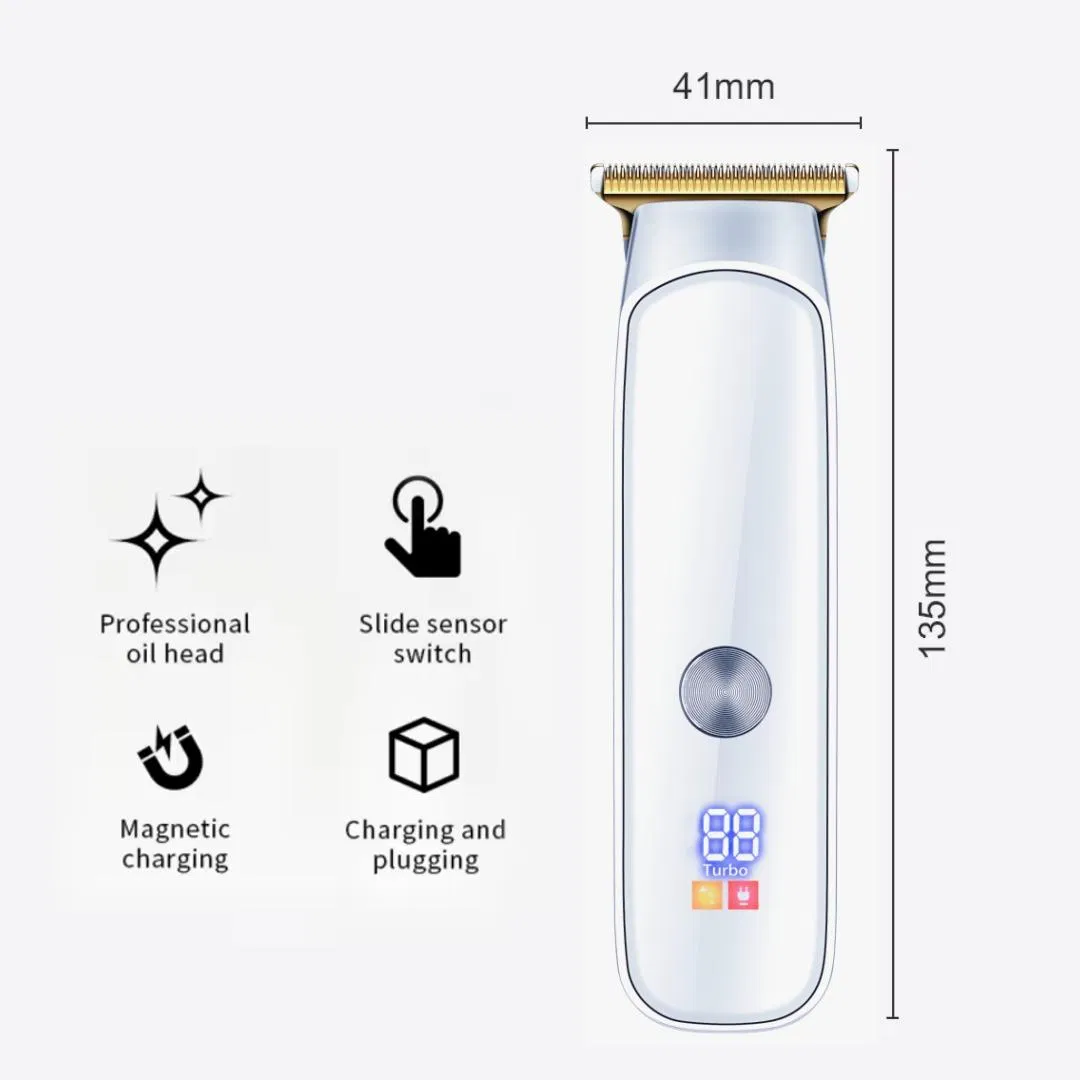 Electric Smart Digital Display Rechargeable Men Hair Trimmer