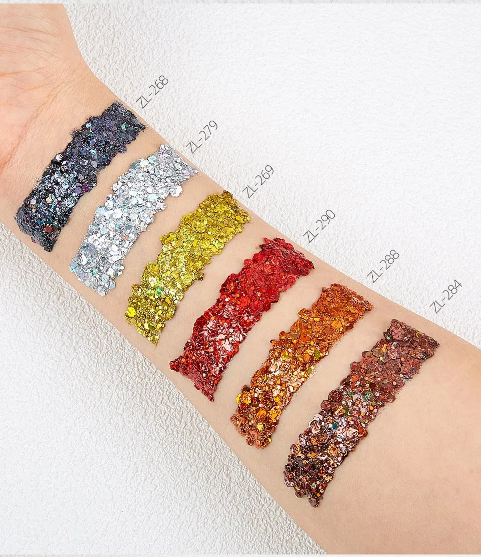 Wholesale Makeup Chameleon Face Hair Nail Eye Body Art Liquid Glitter Gel