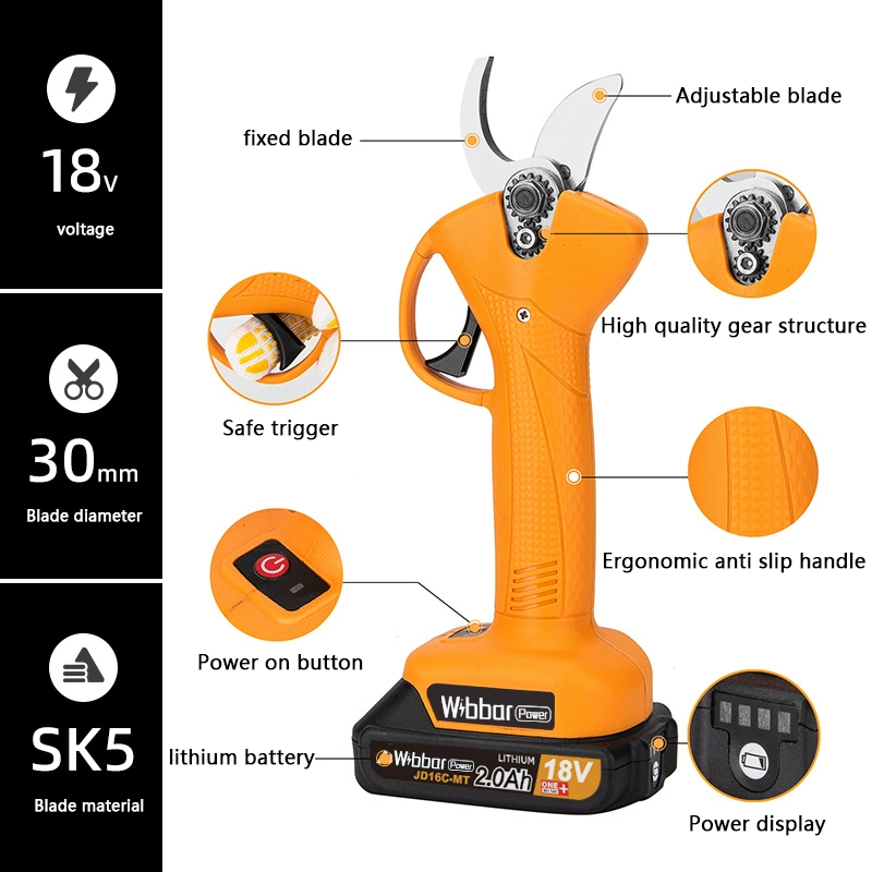 Customized Lithium Battery Super Long Endurance Electric Scissors