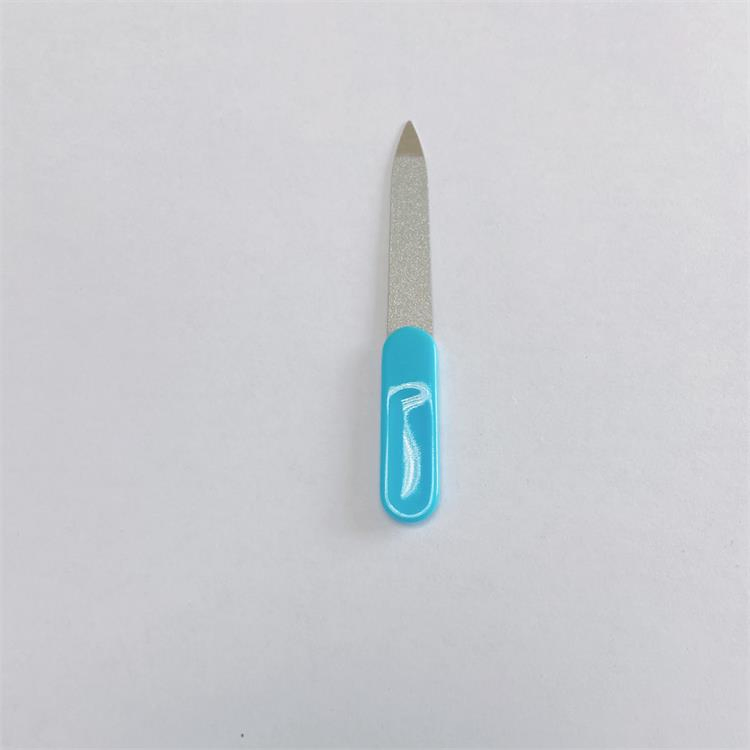 Cheaper Professional Metal Small Nail File with Plastic Handle for Baby Using