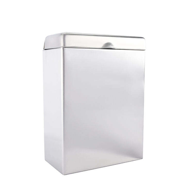Настенный контейнер для санитарных салфеток из нержавеющей стали