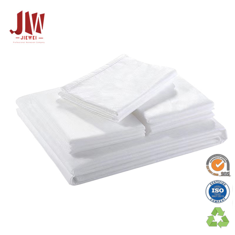 High Quality Disposable Single Bedding Set Bed Cover Set 4 Pieces Disposable Bed Sheet Set for Travel