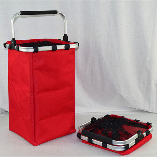 Fashion New Foldable Home Storage Laundry Basket with Aluminum Tube