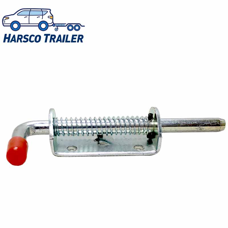 Spring Bolt Z/P 10mmX135mm For Trailer Horsebox Lorry Shed Gate Tailgate