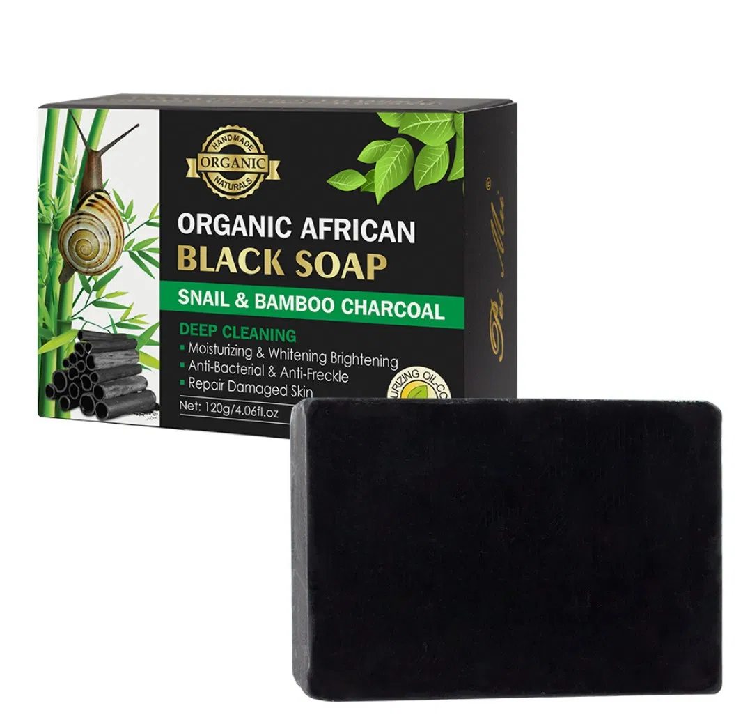 African Black Soap for Skin Whitneing Acne Treatment &amp; Dark Spot Remover Body&Face Bar