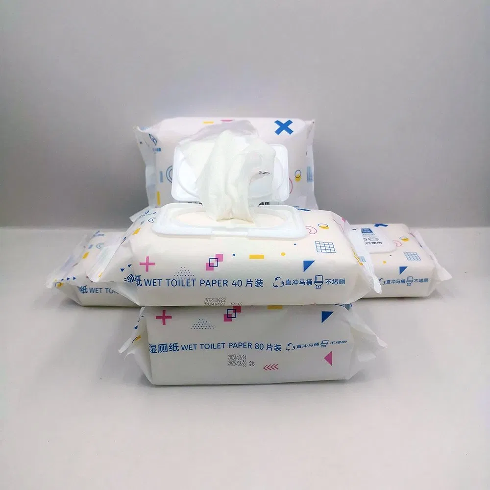Hot Sell 100% Biodegradable Flushable Material Tissue Toilet Paper Wipes