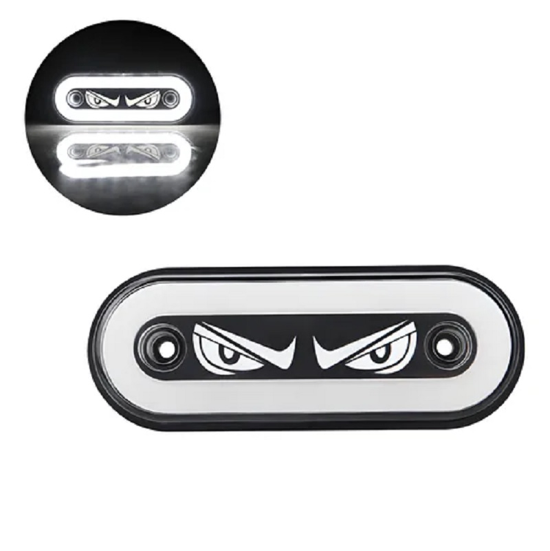 Светодиодный боковой габарит с синим стробоскопом и ореолом, 24В