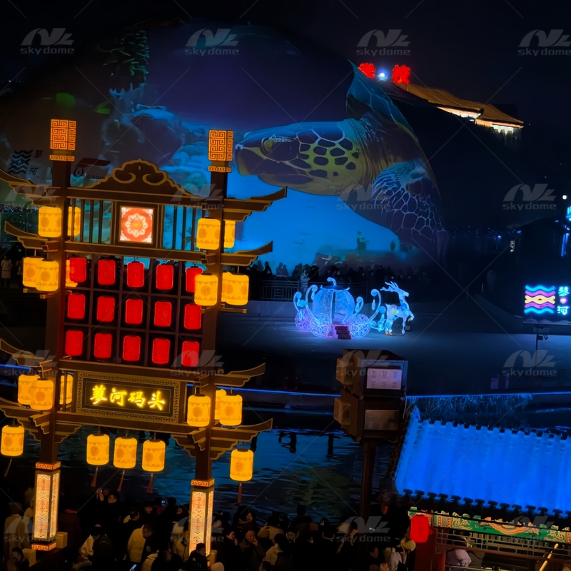 Fast-Installation Air Dome for Cinema & Entertainment Center for Tourist Site