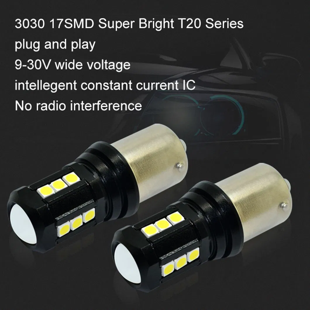 Светодиодные лампы G-View 17SMD 1156 для авто (янтарный/белый/красный)