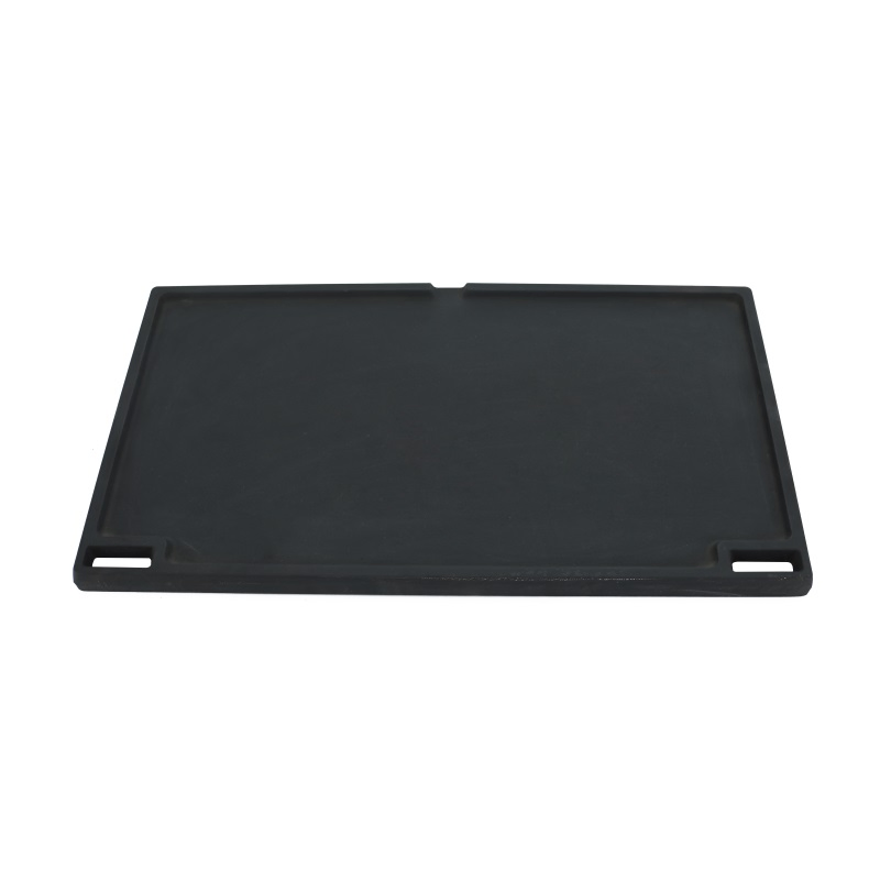 Pre-Seasoned 20 Inch Cast Iron Reversible Griddle Perfect for Grills Rectangular Baking Flat and Ribbed Griddle Plate