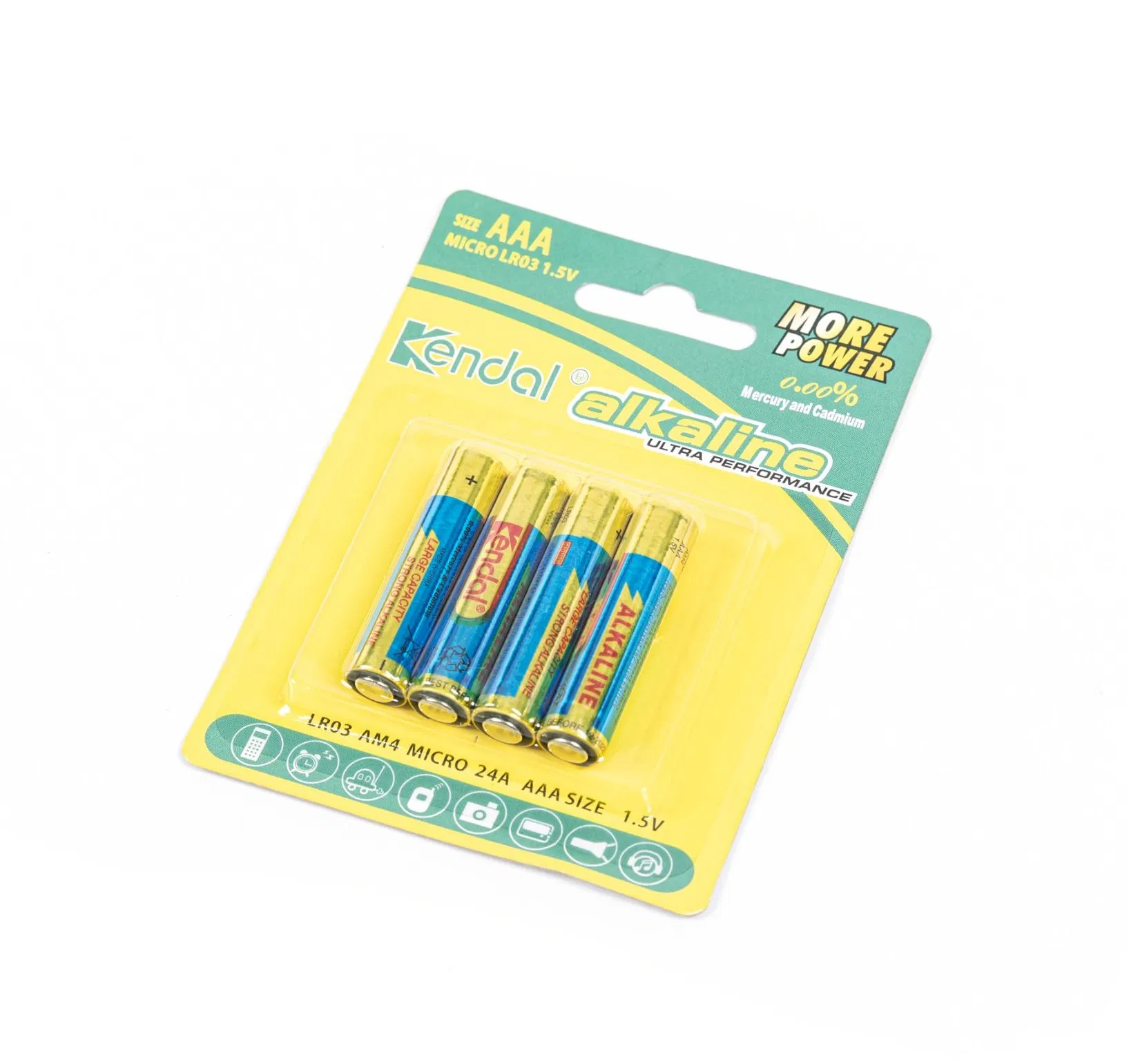 Factory Directly Supply Ultra Alkaline Lr03 AAA 1.5V Primary Dry Cell Batteries for Retailing