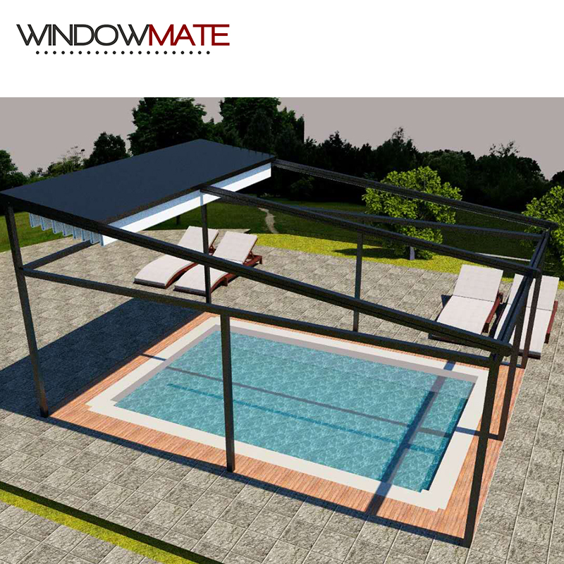 Eco Friendly Rainproof 100% PVC Fabric Adjustable Roof Awning