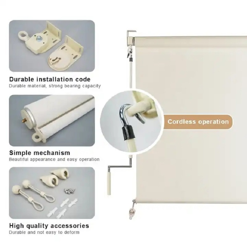 Vikson Professional Sunshade Fabric European Style Blackout Fabric Roman Blind Roller Shutter