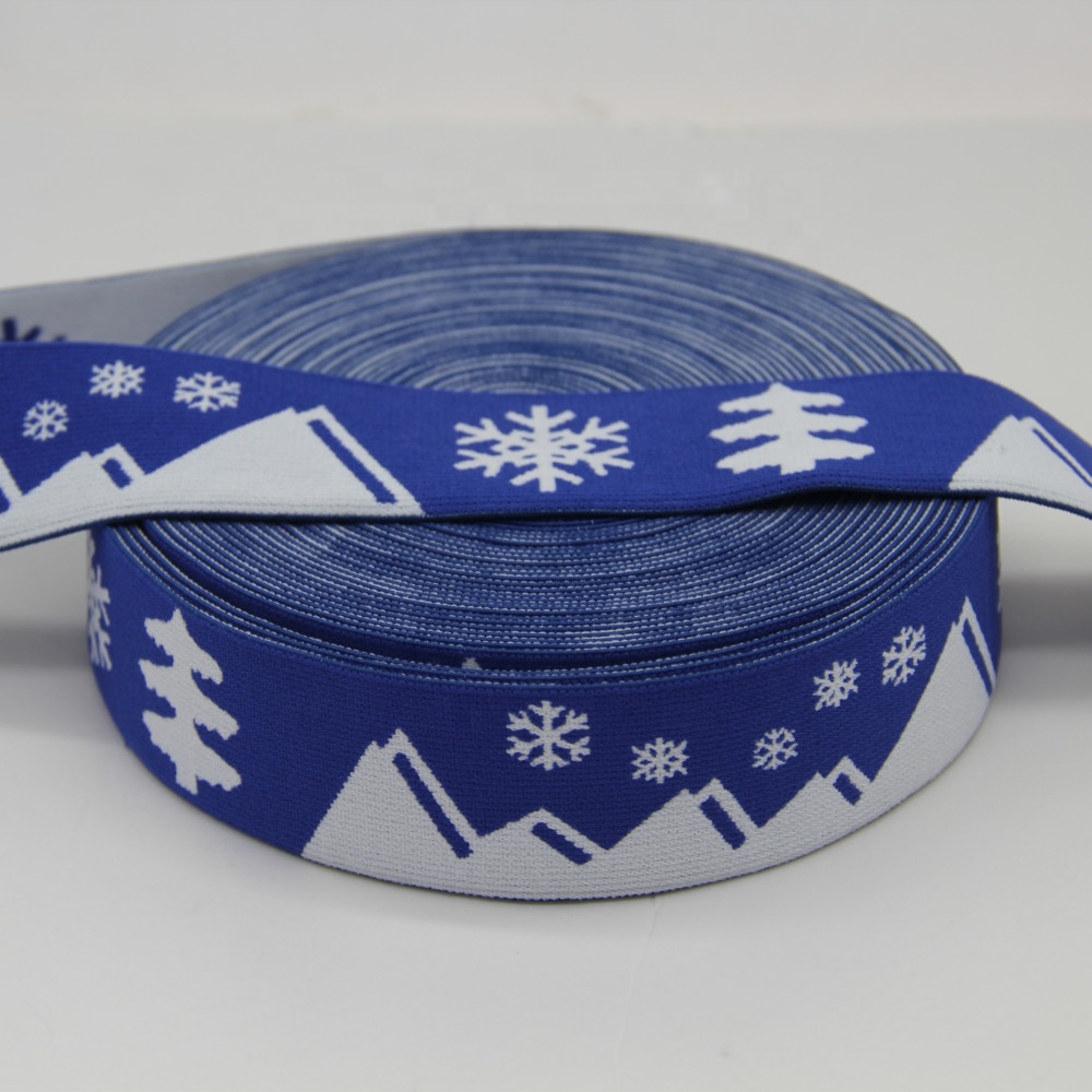 Лента эластичная жаккардовая полиэстер нейлон для одежды