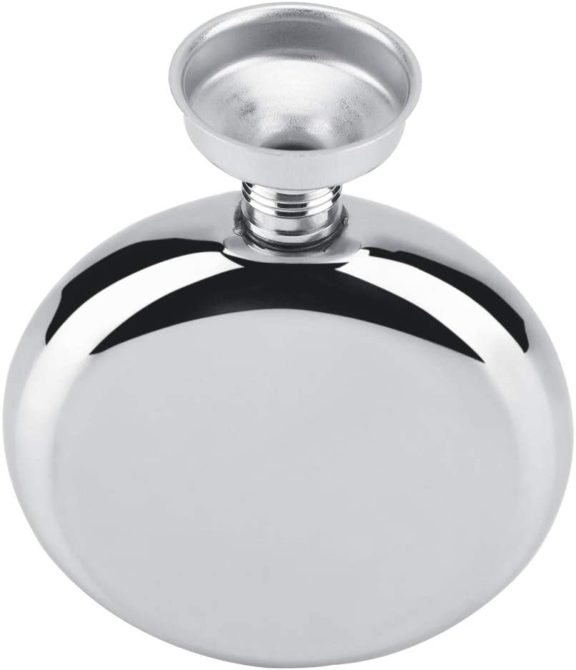 5oz/150ml Portable Stainless Steel Wine Whiskey Round Alcohol Bottle Flask for Banff Fifty First