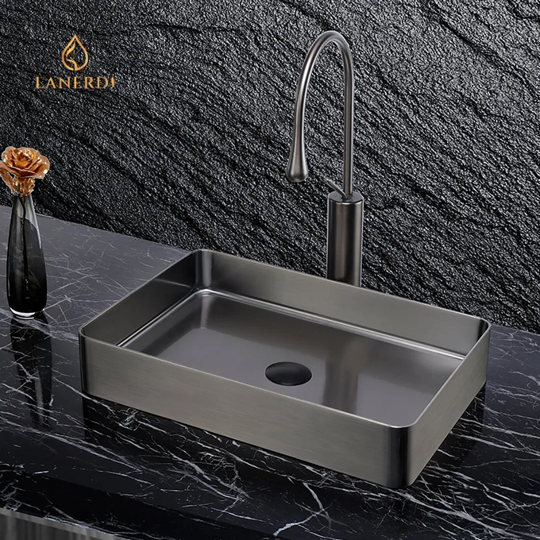 Раковина кухонная из черной нержавеющей стали