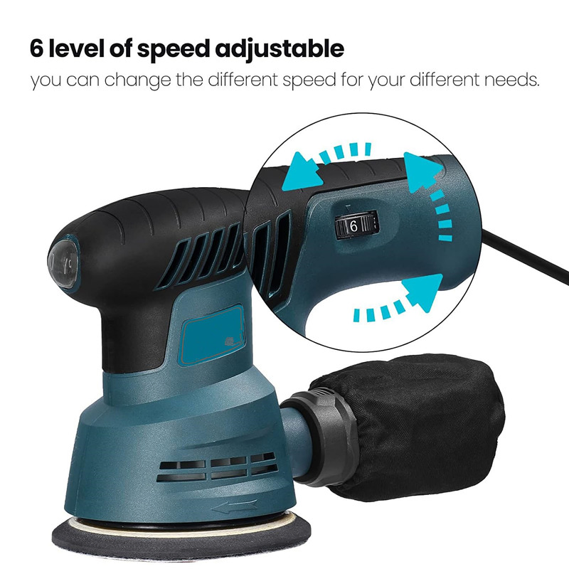 Orbital Sander 3000rpm 6 Variable Speed Electric Sanding Machine