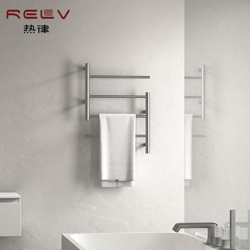 Designer Style Multi-Rod Electric Heated Towel Rack-Stainless Steel Bathroom Heater