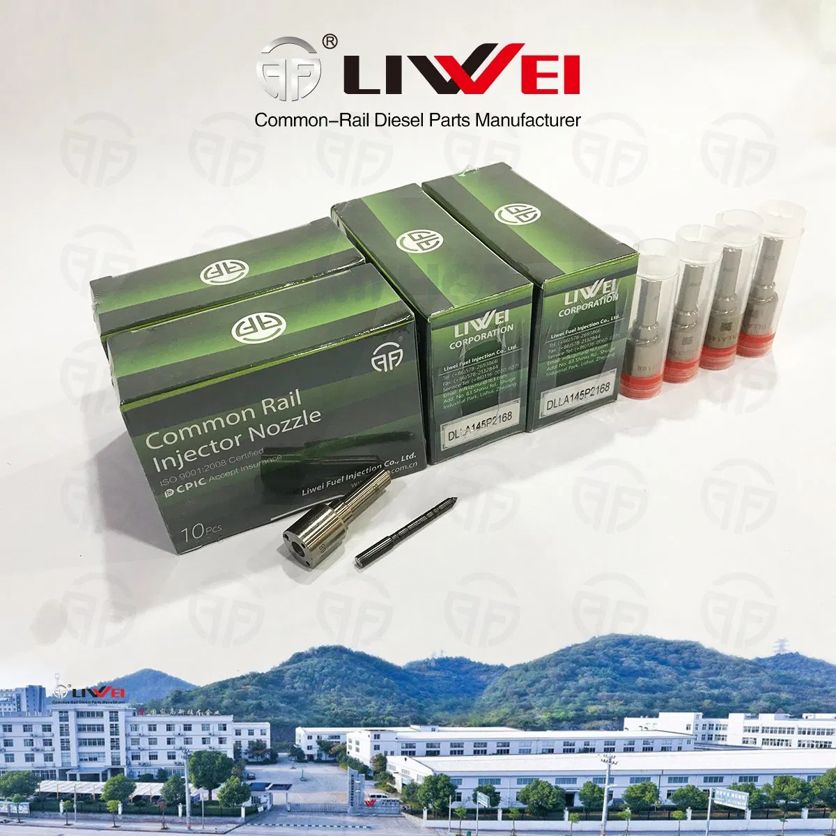 LIWEI DLLA145P2168 Common Rail Diesel Nozzle 0445110376/594