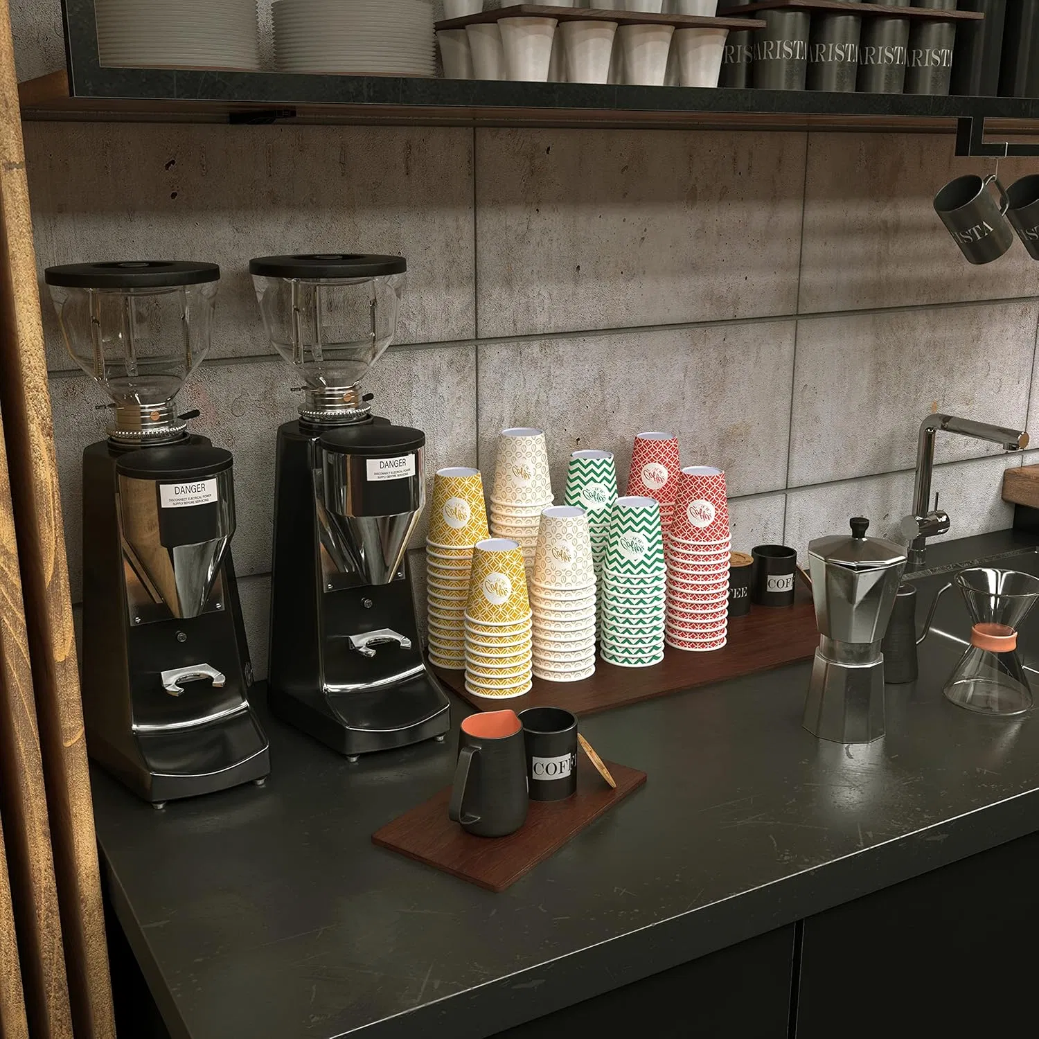 Biodegradable Disposable Paper Cups for Hot and Cold Drinks