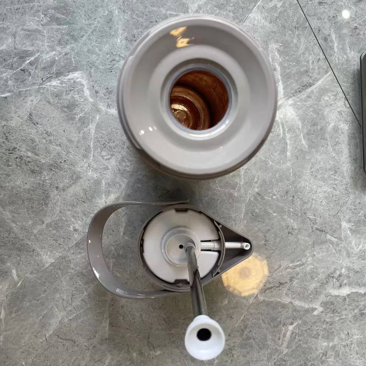 White Glass Refill with Asbestos PP Body