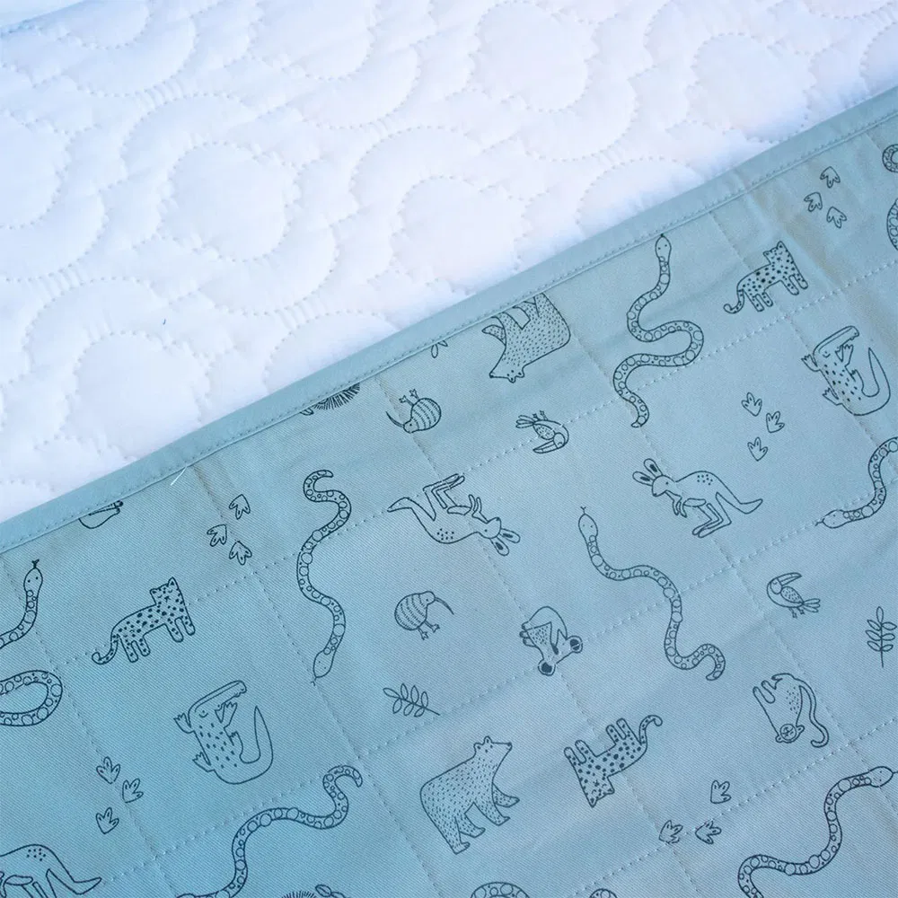 Breathable Absorbent Waterproof Crib Size Animal Pattern Bed Use Reusable Children's Urine Pads