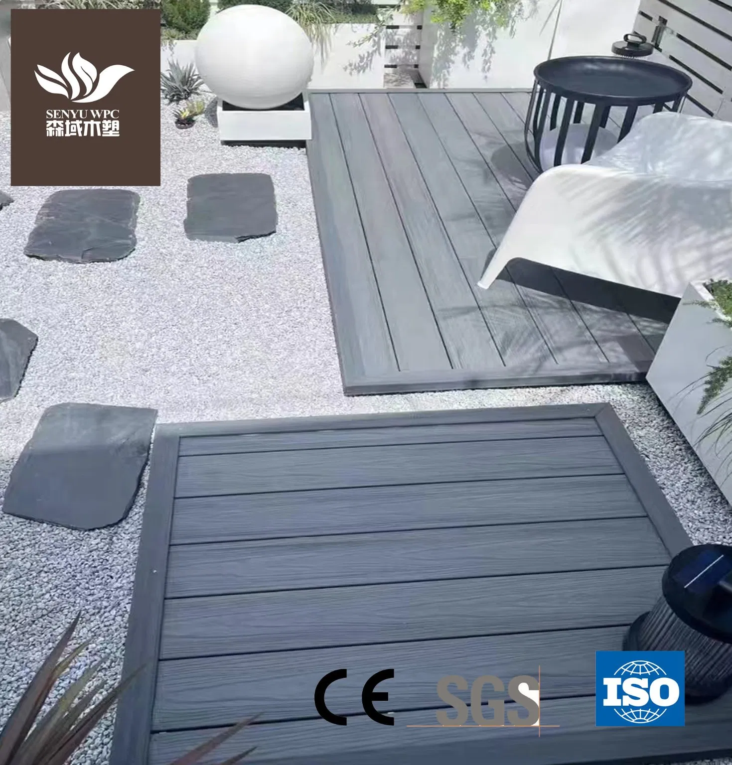 New Co-Extrusion WPC Outdoor Wood Plastic Composite Decking