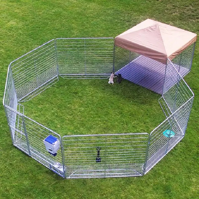 Wholesale Custom Exercise Pet Playpen Decorative Dog Fence Kennel with Pet Bed for Small Dogs Cages for Dogs