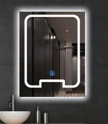 Зеркало с LED-подсветкой для ванной 1500x700 мм