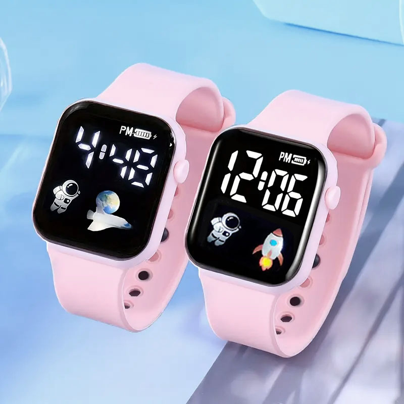 Pink Watch Set Girl's Gift Set Cute Cartoon Charming Watches