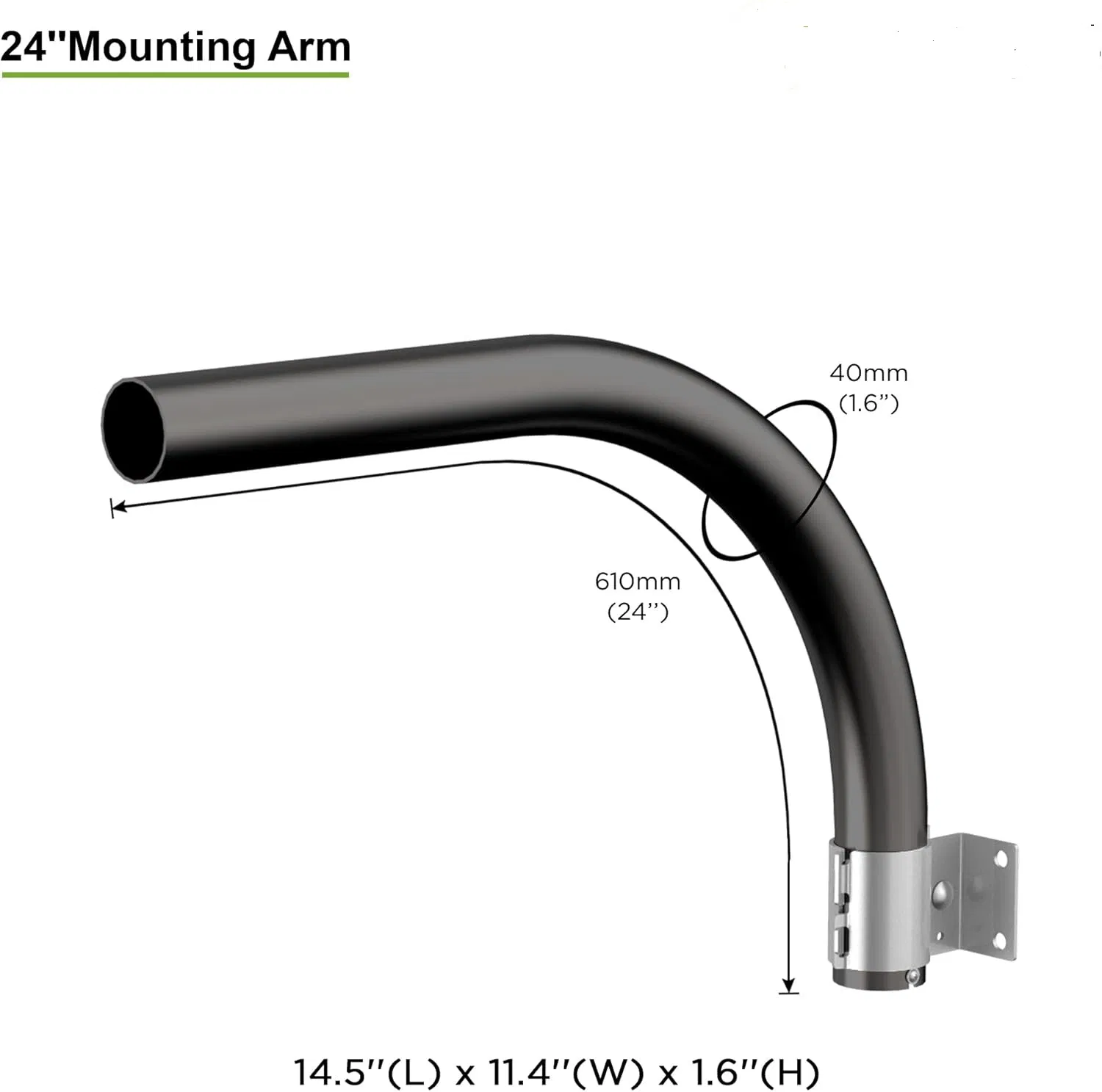 Кронштейн для уличного светильника, стальной