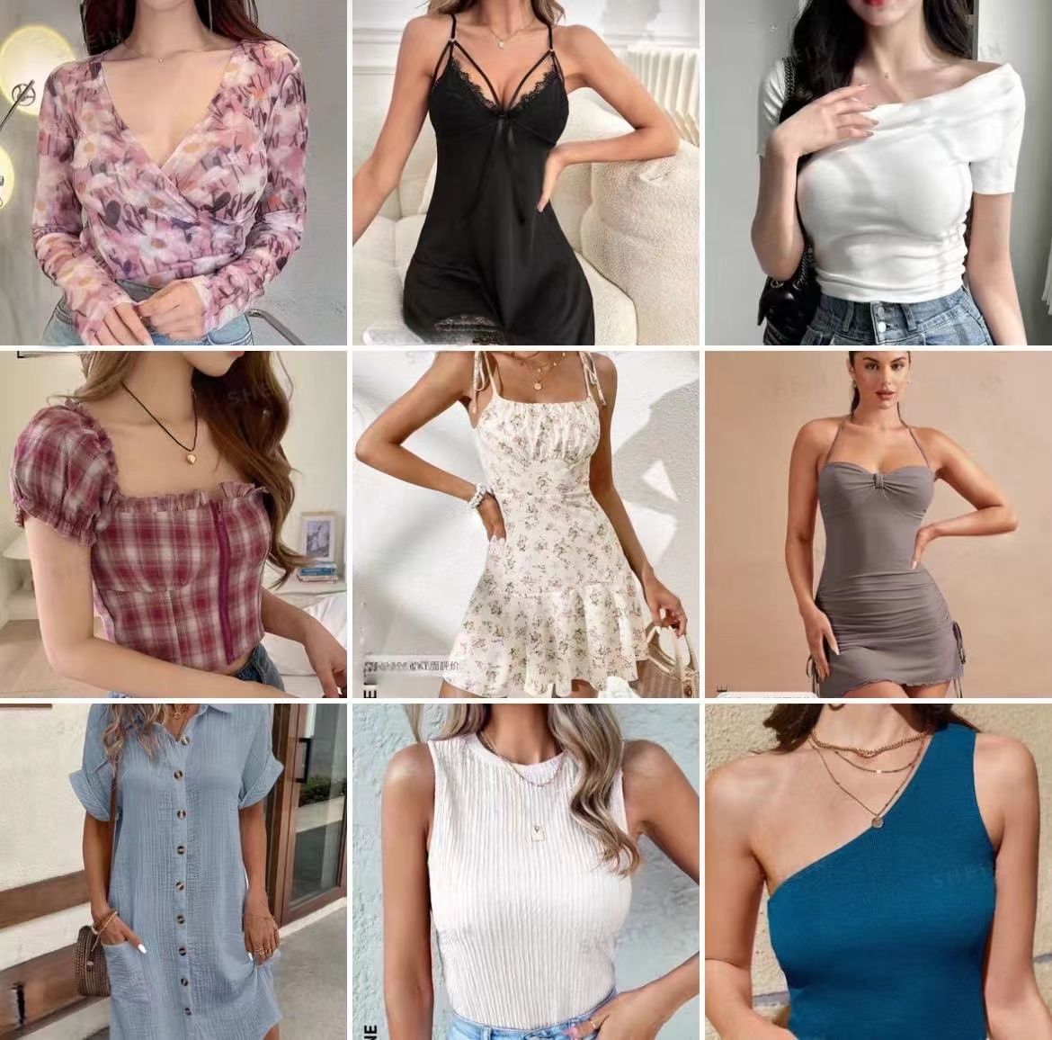 Одежда женская повседневная платья и футболки микс