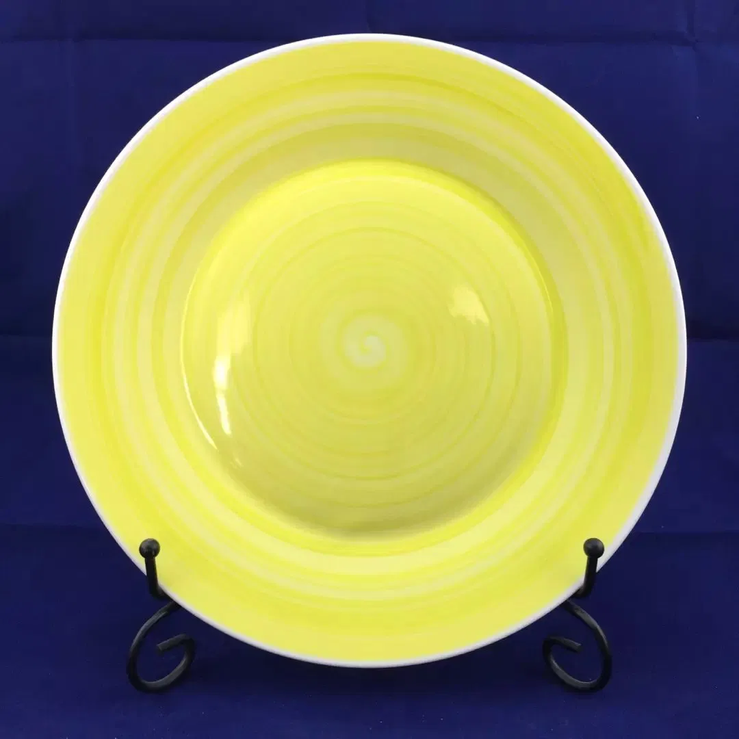 8"Soup Dessert Plate Color Line Porcelainware Ceramics Tableware