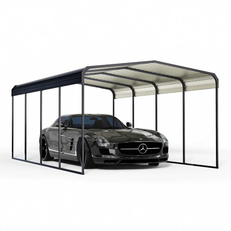 Rustproof Galvanized Steel Frame Metal Carport Auto Shelter Canopy