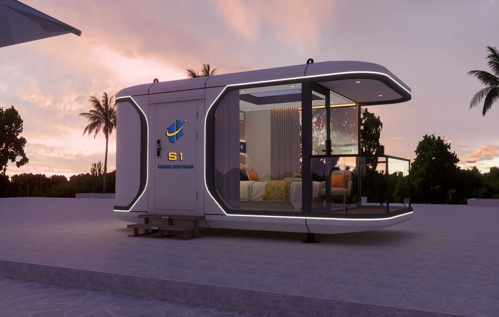 Durable PVC Material Capsule House for Disaster Relief Housing Meets Efficient Comfortable