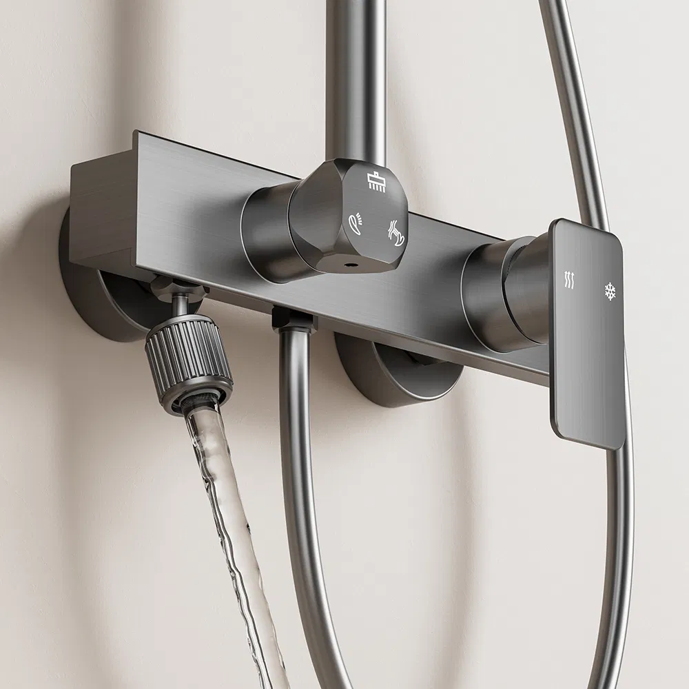 Premium Three-Function Rainfall Shower Set for Luxury Bathrooms