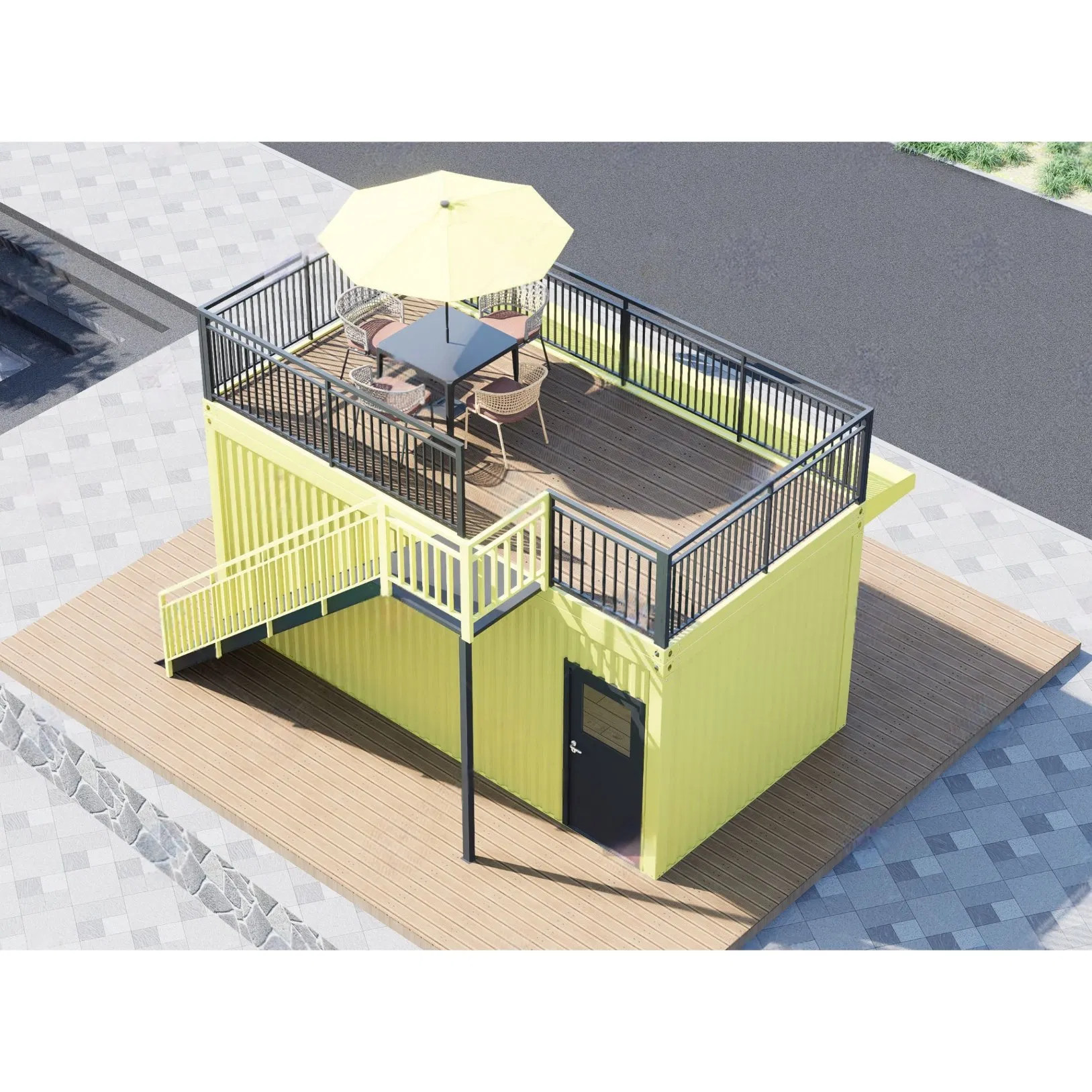40FT Container Villa House Portable Expandable Prefab House Tiny Homes Mobile Home Space Capsule House