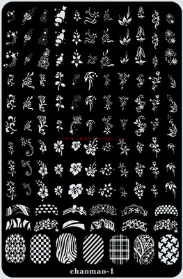 Custom Rich Patterns Etching Metal Nail Art Stamping Plate