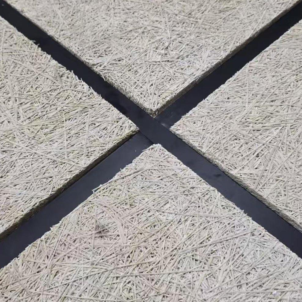 Natural Cement Wood Wool Fiber Ceilingh &Wall Board 2X2 2X4 4X8FT
