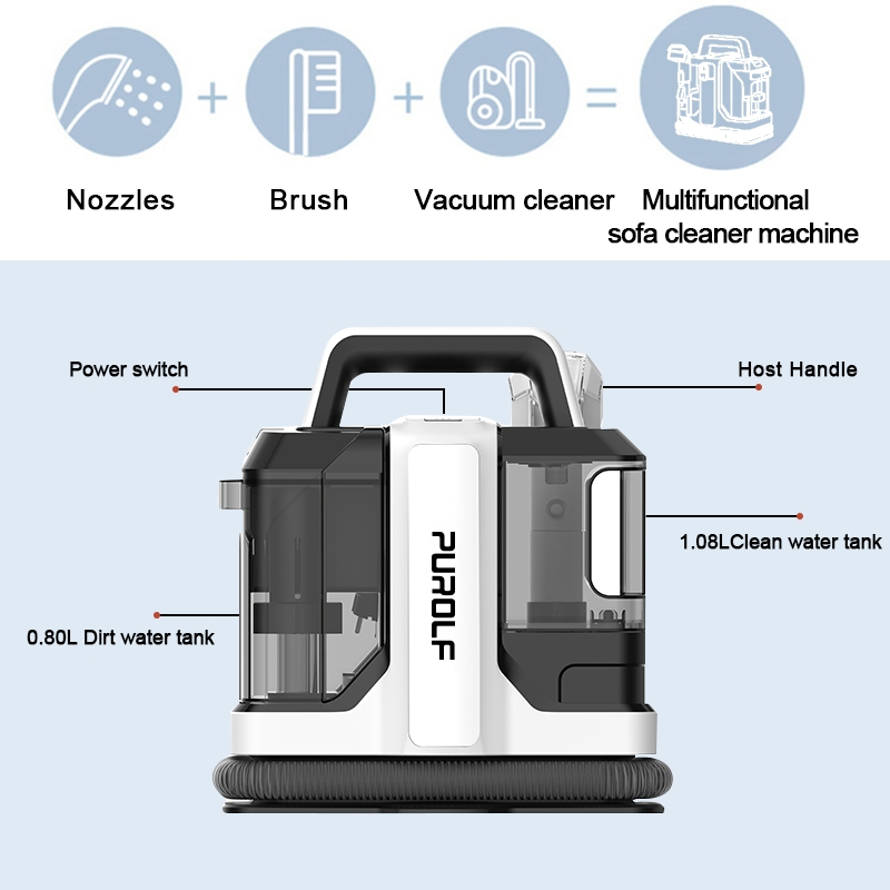 Popular Portable Corded Wet and Dry Vacuum Shampoo Sofa Cleaner Machine Home Water Filter Upholstery Pet Spot Cleaner Carpet