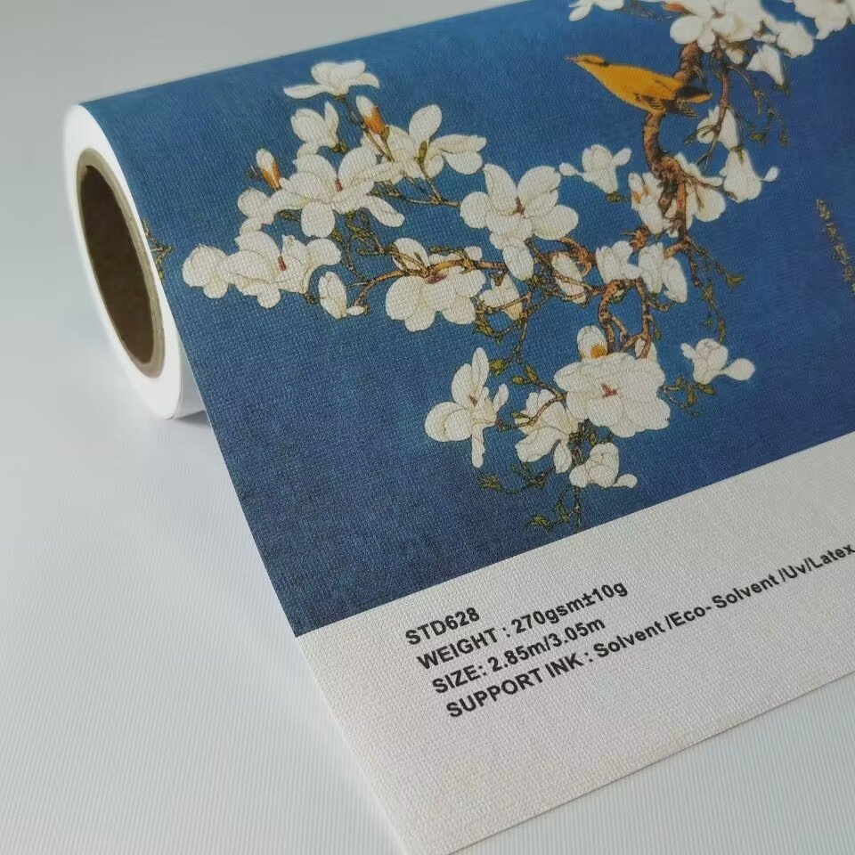 Glitter Seamless Wall Cloth Printable Polyester Wall Textile for Eco-Solvent Printing