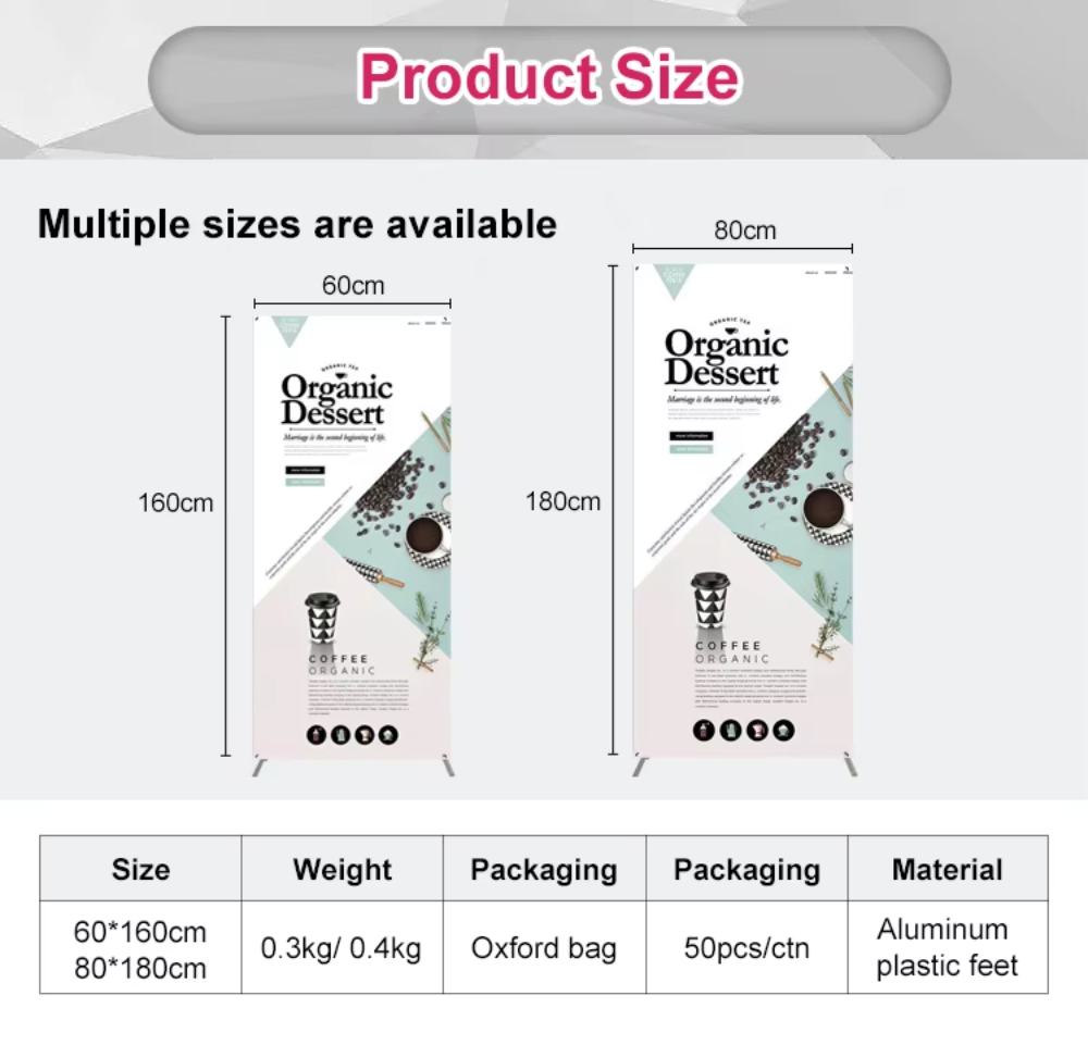 Advertising X Stand Display Banner Economy X Banner Stand