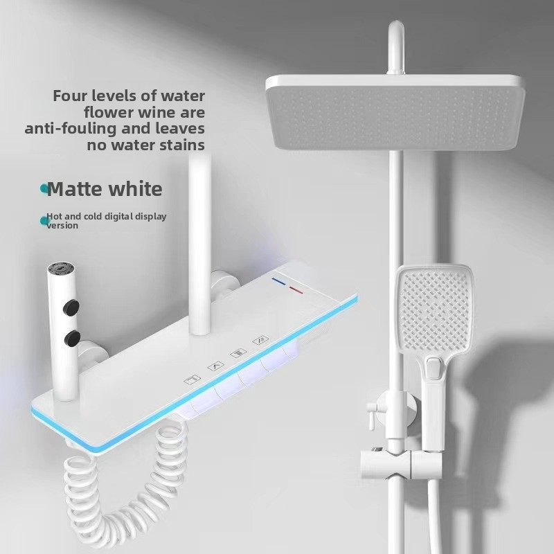 Factory Price: Cold and Hot Shower Room Waterfall Wall Mounted Set Shower Head