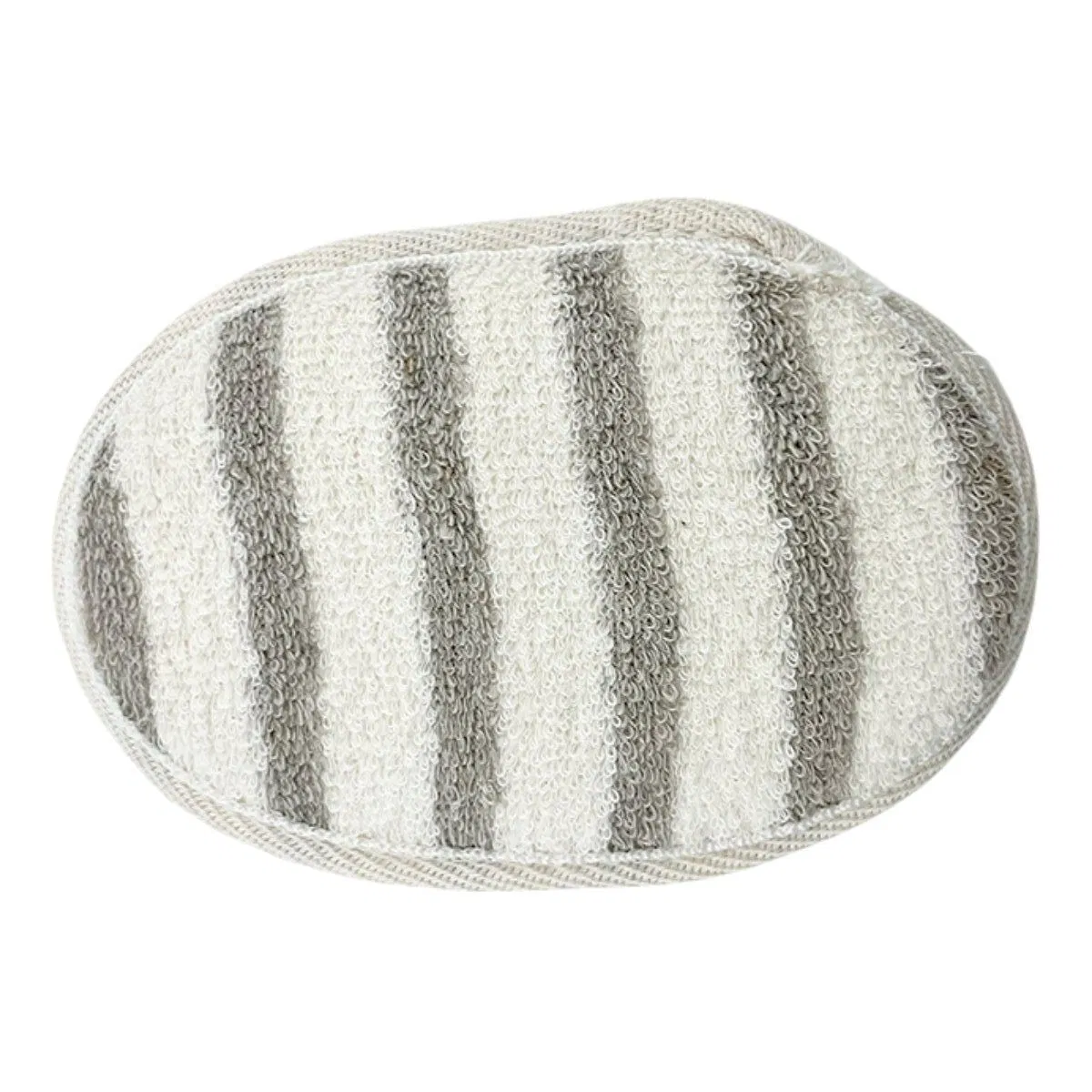 Oval Plant Fiber Cotton Material Bath SPA Shower Cleaning Scrubber for Body Exfoliating Skin