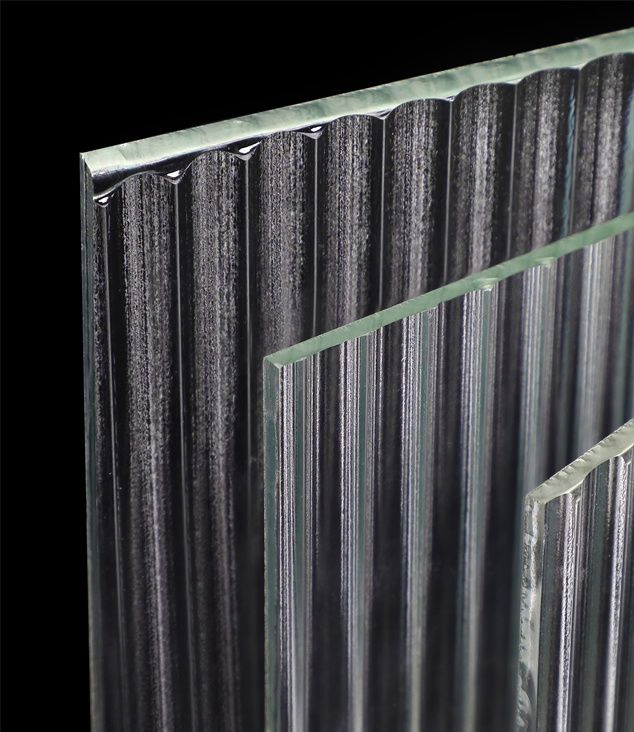 Square Pattern Above Ultra Clear Mirror Glass for Decoration Pattern Glass