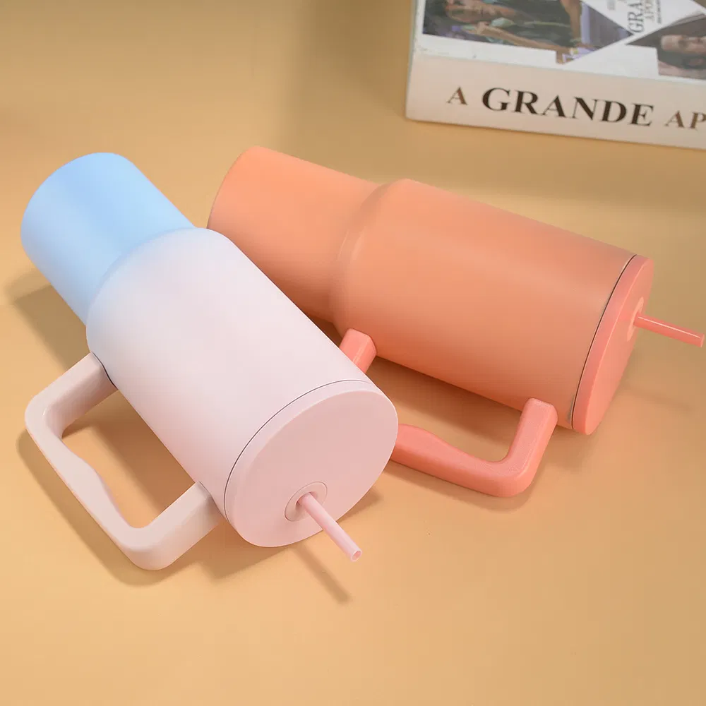 Wholesale Tumbler Cups 30 Oz Stainless Steel Vacuum Insulated Metal Travel Mug Coffee Cup 30oz Water Tumbler with Handle