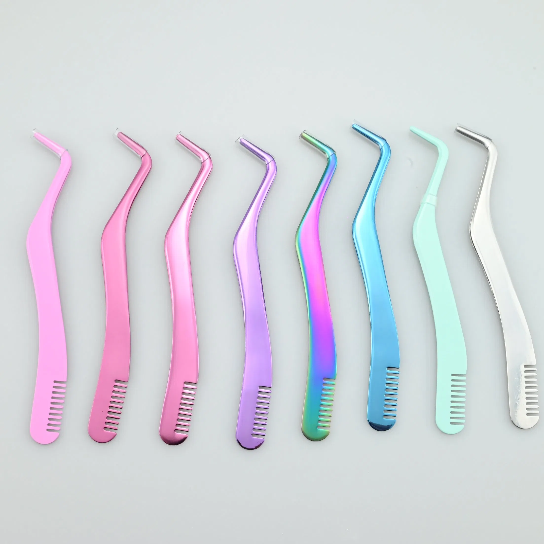 Mt Lashes Wholesale Cluster Lashes Applicator OEM Eyelash Extension Tweezers Clips